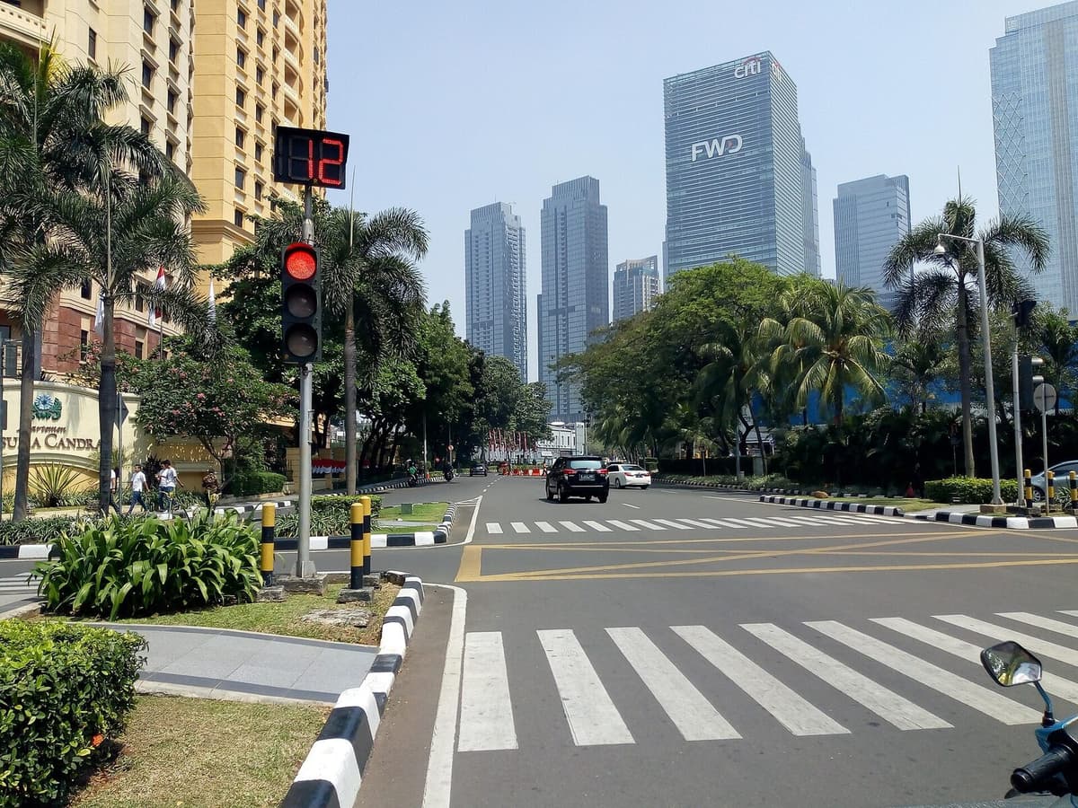 Office towers in the SCBD business district, Jakarta